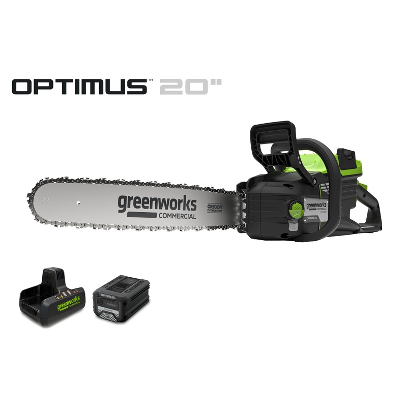 82V OPTIMUS 3.0 kW 20 Chainsaw Kit with CORE400 Battery & DP Charger | OCS500-C4DP-20