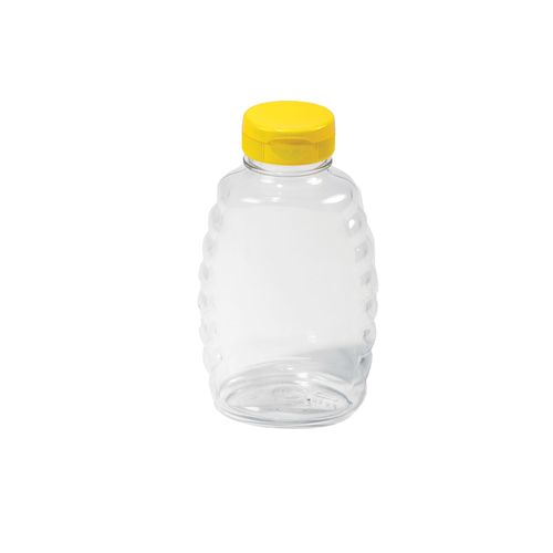 Plastic Honey Bottles, Beehive Style, 16 Oz., 12 Pack