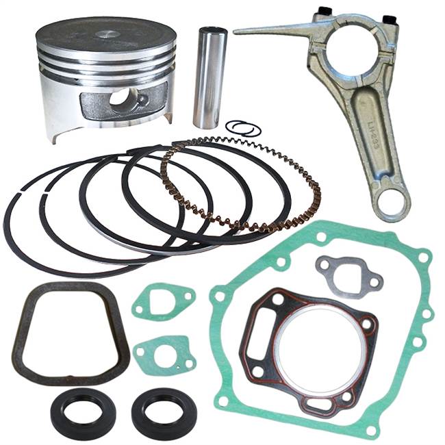 Piston Kit, Gaskets, Oil Seals and Connecting Rod compatible with Honda GX390