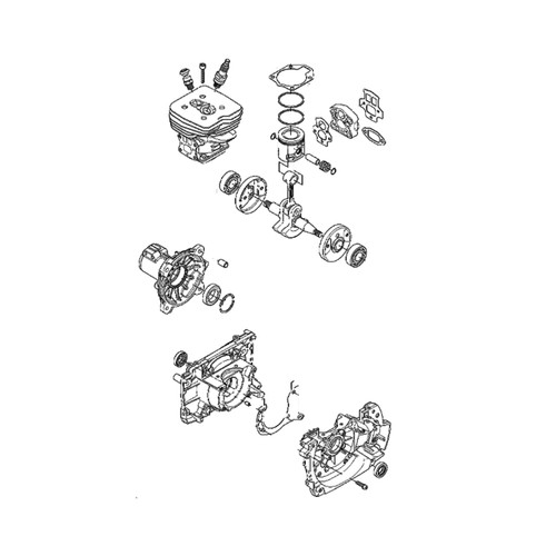 576798803 Short Block Assy Spare Part Husqvarna Genuine OEM Part