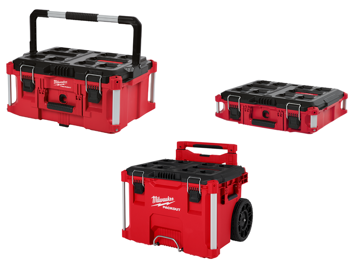 Milwaukee 48-22-84KIT1 PACKOUT 3 Piece Rolling Tool Box Bundle