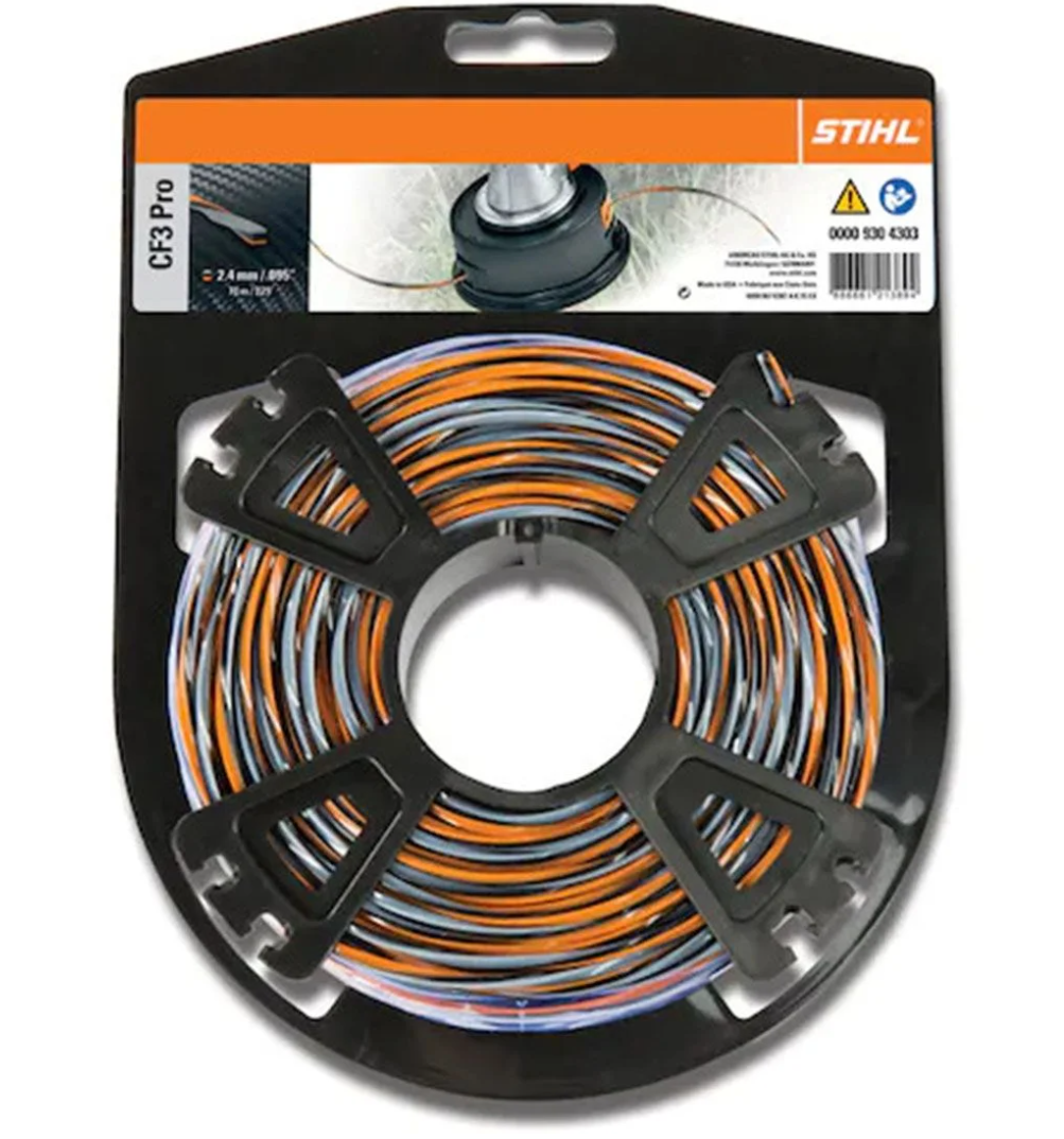 STIHL .105" Neon Green Trimmer Line – 223 ft Spool – Model# 0000 930 3411