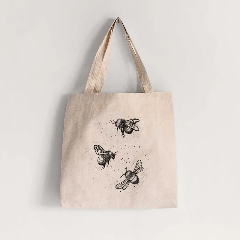 American Bumblebee Trio – Bombus Pensylvanicus – Tote Bag