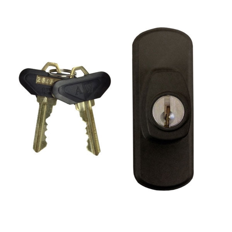 Andersen Albany Style – Exterior Keyed Lock with Keys (Left Hand) in Black