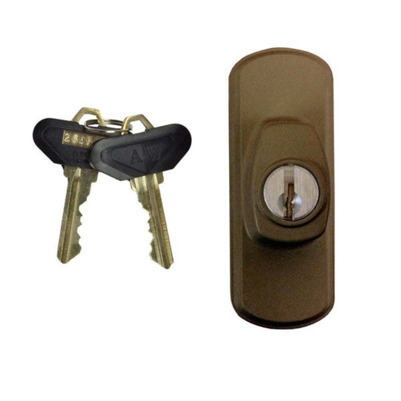 Andersen Albany Style – Exterior Keyed Lock with Keys (Right Hand) in Stone