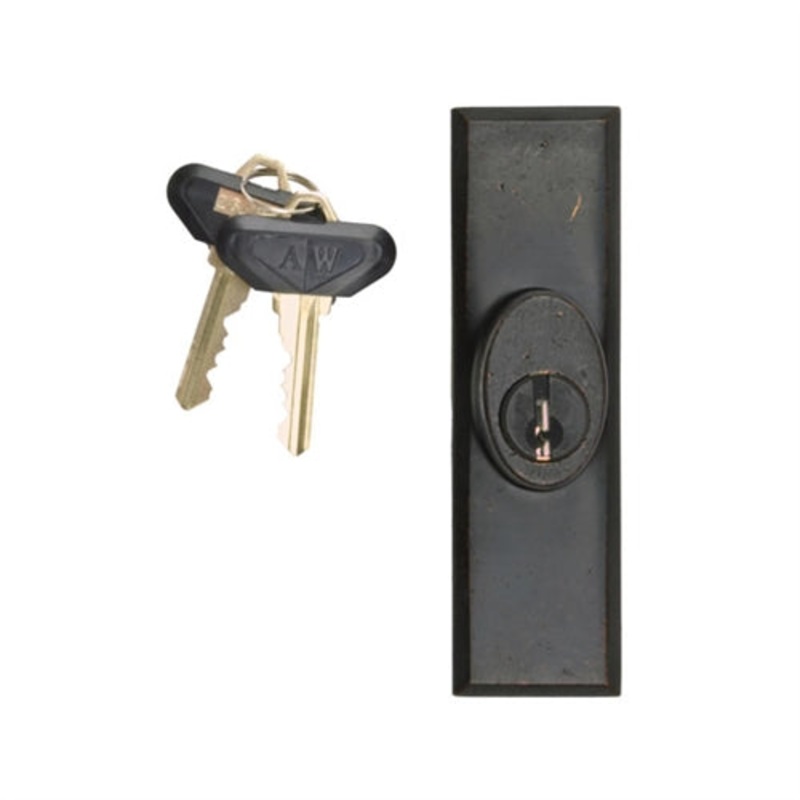 Andersen Yuma Style – Exterior Keyed Lock with Keys (Right Hand) in Distressed Bronze