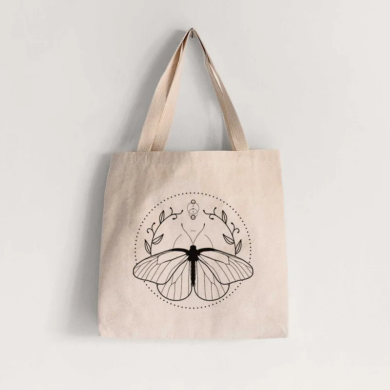 Aporia crataegi – Black Veined White Butterfly – Tote Bag