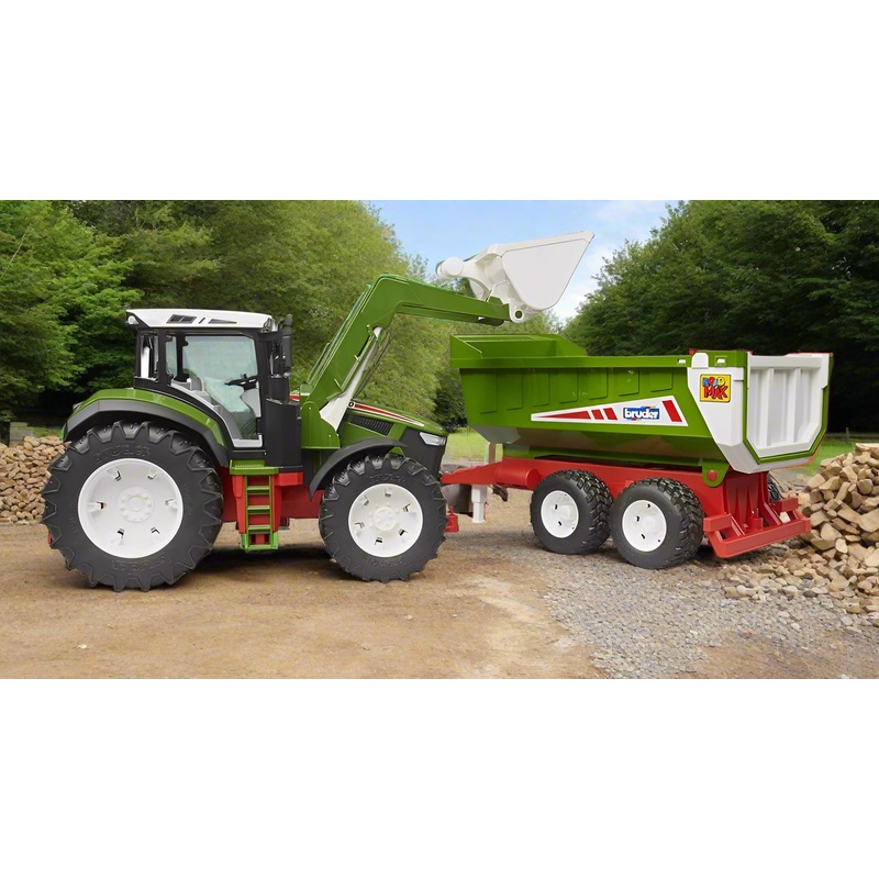 B03452 Bruder Roadmax Tractor with Front Loader and Trailer