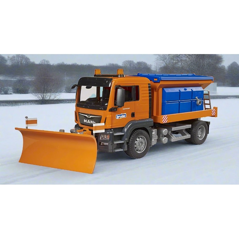 B03785 Bruder MAN TGS winter service with clearing blade