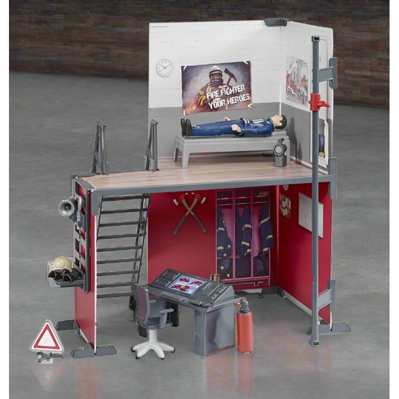 B62702 Bruder Fire Station Set with Figure ** NEW! **