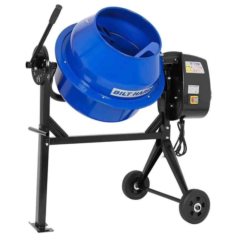 BILT HARD 4 Cu. Ft. Electric Cement Mixer Portable & Heavy-Duty