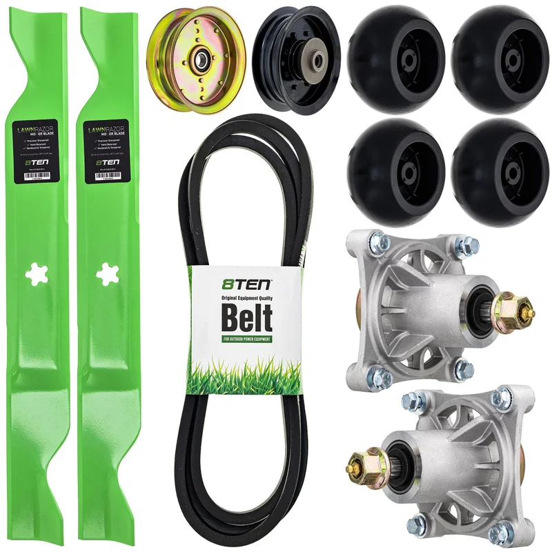Blade Spindle Belt Idler Deck Wheel Kit For Husqvarna Poulan Pro