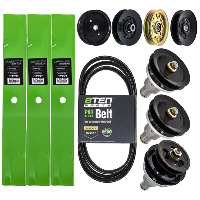 Blade Spindle Belt Idler Kit for Exmark Turf Tracer 103-8075 103-8074 52-Inch