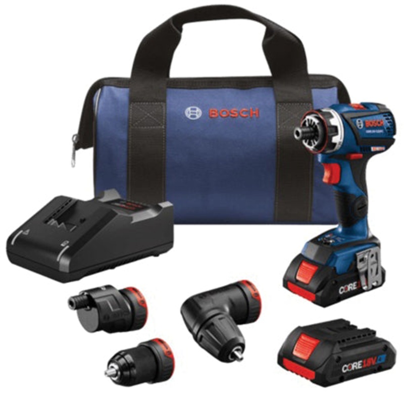 BOSCH GSR18V-535FCB15 Cordless Drill/Driver With 5-in-1 Flexiclick System, Tool/Kit: Tool, 535 in-lb, 1/2 in Chuck