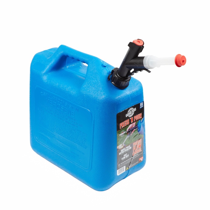 Briggs & Stratton GB359 GarageBoss Press ‘N Pour Kerosene Can, 5 Gallon