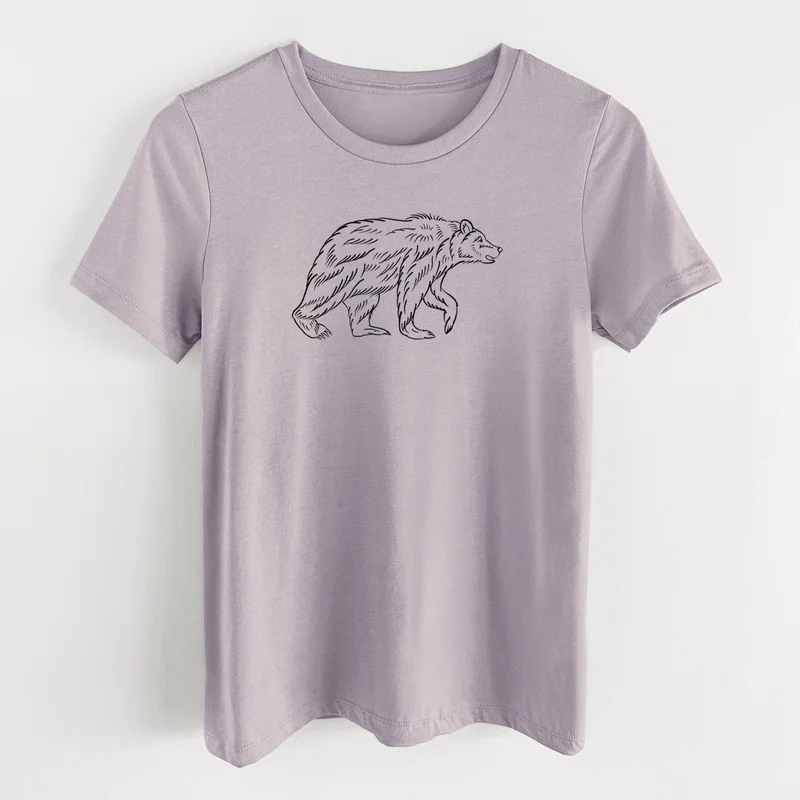 Brown Bear – Women’s Lightweight Relaxed Fit 100% Cotton Crewneck