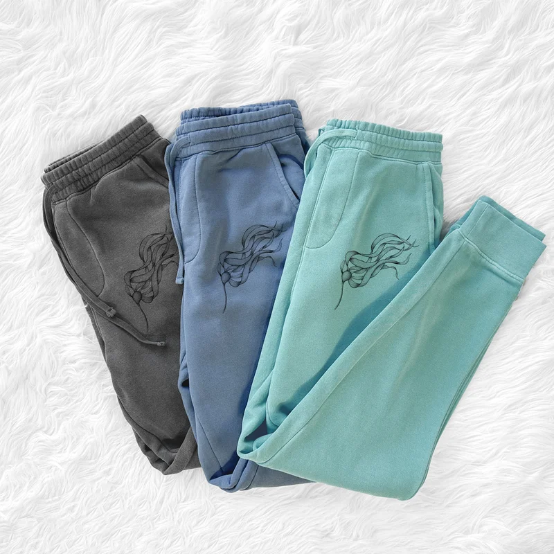 Bull Kelp – Nereocystis Luetkeana – Unisex Pigment Dyed Sweatpants