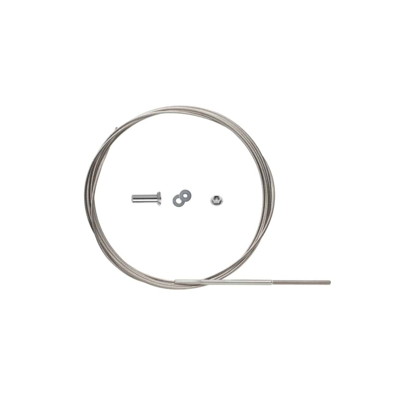 CableRail 6300 Series 6350-PKG Level Kit, 50 ft L Rail, 1/8 in W Rail, 316 Stainless Steel Rail