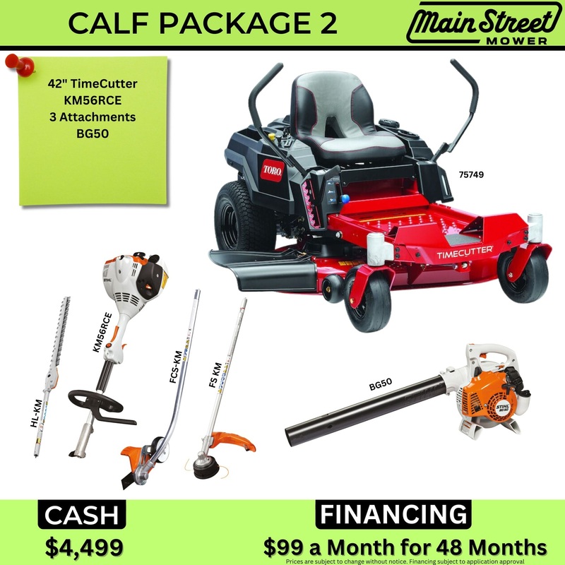 Calf Package 2 |Mower|Trimmer|Edger|Hedge Trimmer|Blower