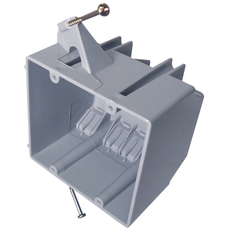 CANTEX EZ BOX EZ32DN Residential Switch/Outlet Box, 8-Knockout, Plastic Body, 32 cu-in Capacity