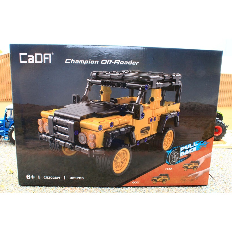 CDAC52028W Cadfi Land Rover Defender Off Roader with Pull Back Action Brick Builder Kit (389pcs)