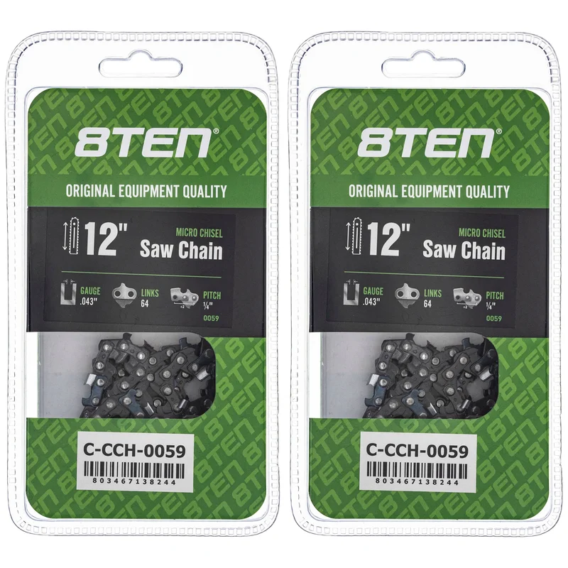 Chainsaw Chain 12 Inch .043 1/4 64DL For Stihl Oregon 36700050064 71PM364 | 2-PACK