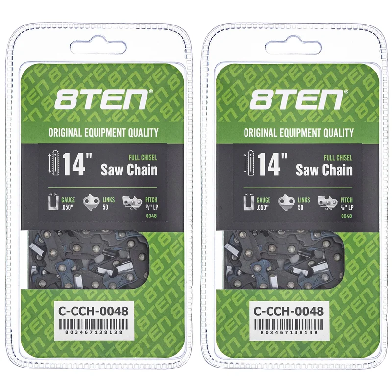 Chainsaw Chain 14 Inch .050 3/8 LP 50DL For Craftsman Stihl Oregon McCulloch Homelite 91VXL050G | 2-PACK