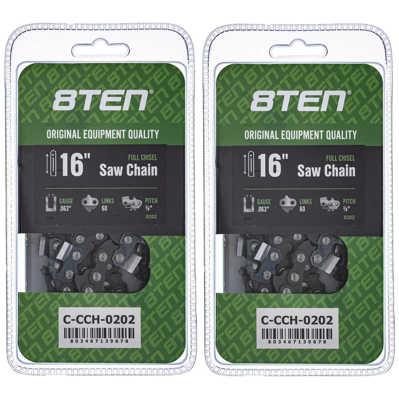 Chainsaw Chain 16 Inch .063 3/8 60DL For Stihl Oregon | 2-PACK