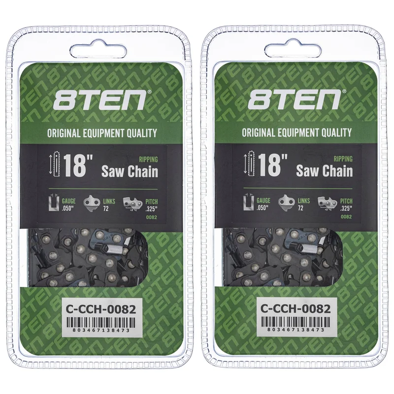 Chainsaw Chain 18 Inch .050 .325 72DL For Echo Dolmar 501840672 581643672 591095772 20BPX072G | 2-PACK
