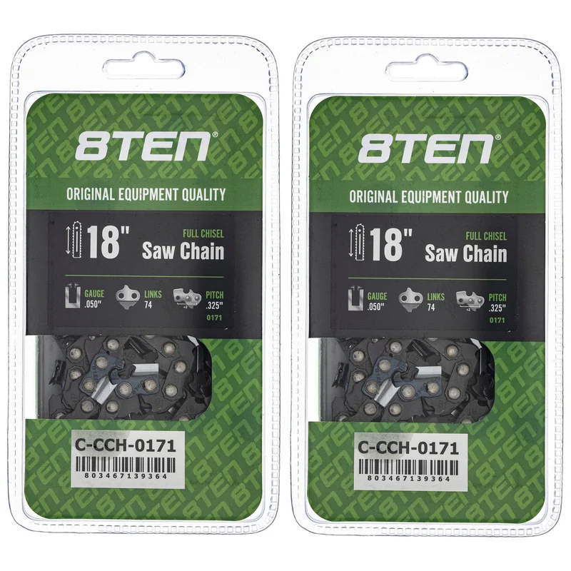 Chainsaw Chain 18 Inch .050 .325 74DL For Husqvarna Stihl Oregon 20LPX074G 23RS74E 20LGX074G | 2-PACK