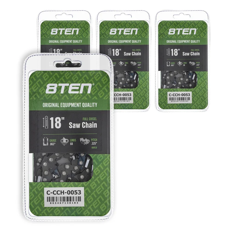 Chainsaw Chain 18 Inch .063 .325 68DL For Stihl Oregon 26RM368 22BPX068G 22LPX068G 36390050068 | 4-PACK