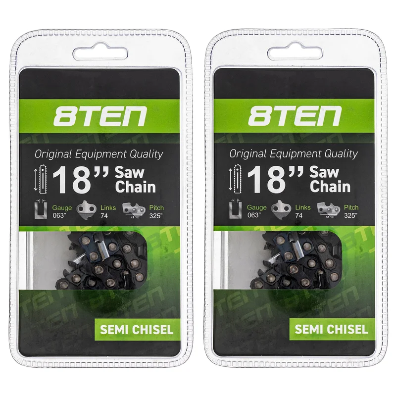 Chainsaw Chain 18 Inch .063 .325 74DL For Windsor 591104274 501841774 H2874 36390050074 26RS74E | 2-PACK