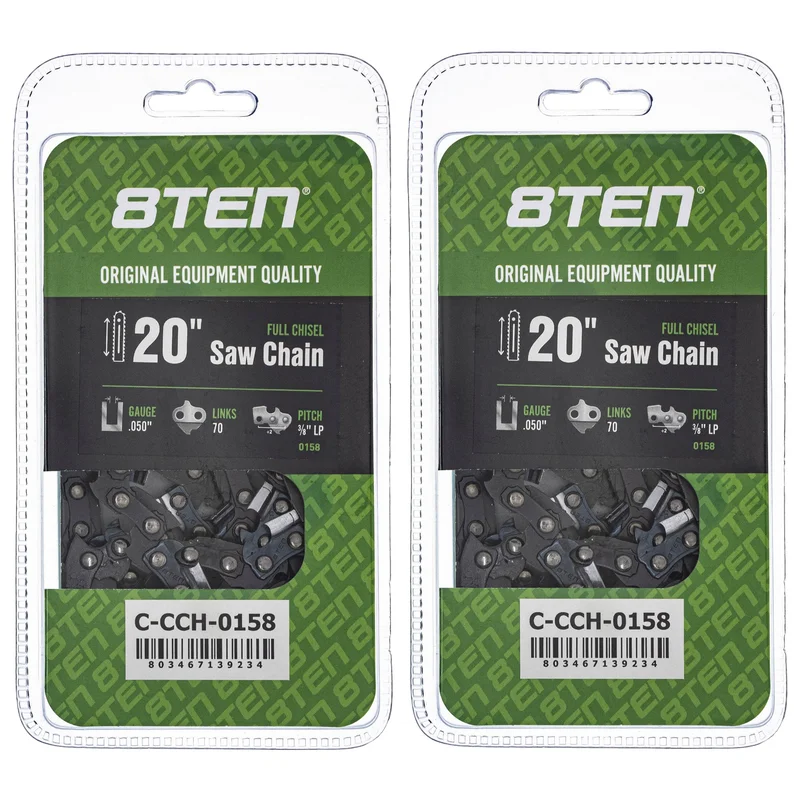 Chainsaw Chain 20 Inch .050 3/8 LP 70DL For Echo Dolmar 72LPX070G 72LGX070G 72LPX70CQ 72EXL070G | 2-PACK