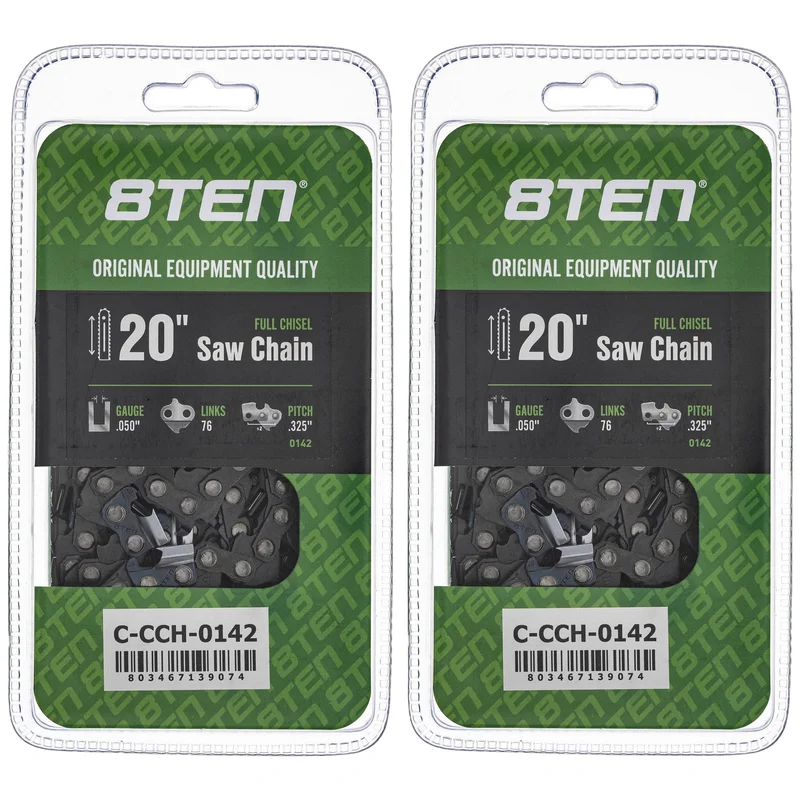 Chainsaw Chain 20 Inch .050 .325 76DL For Oregon 20LPX076G | 2-PACK
