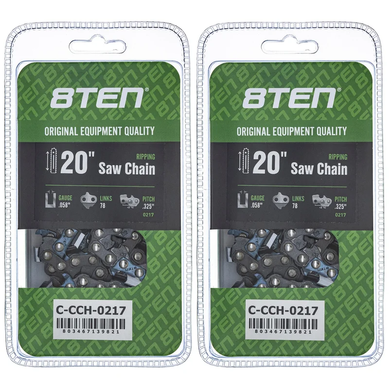 Chainsaw Chain 20 Inch .058 .325 78DL For Dolmar 21LPX078G 501840778 591101278 591099078 21LGX078G | 2-PACK