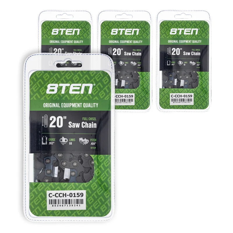 Chainsaw Chain 20 Inch .063 .404 68DL For Husqvarna Stihl Solo Dolmar 39460050068 | 4-PACK