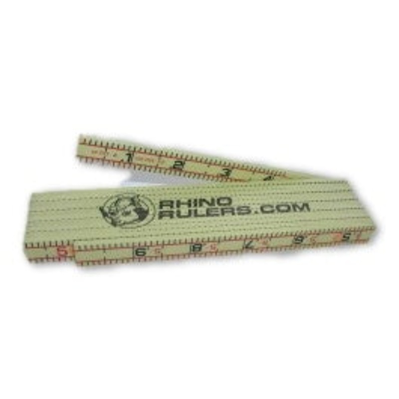 ChrisNik 6 ft Fiberglass Rhino Folding Ruler (10ths & Inches) | 0355125