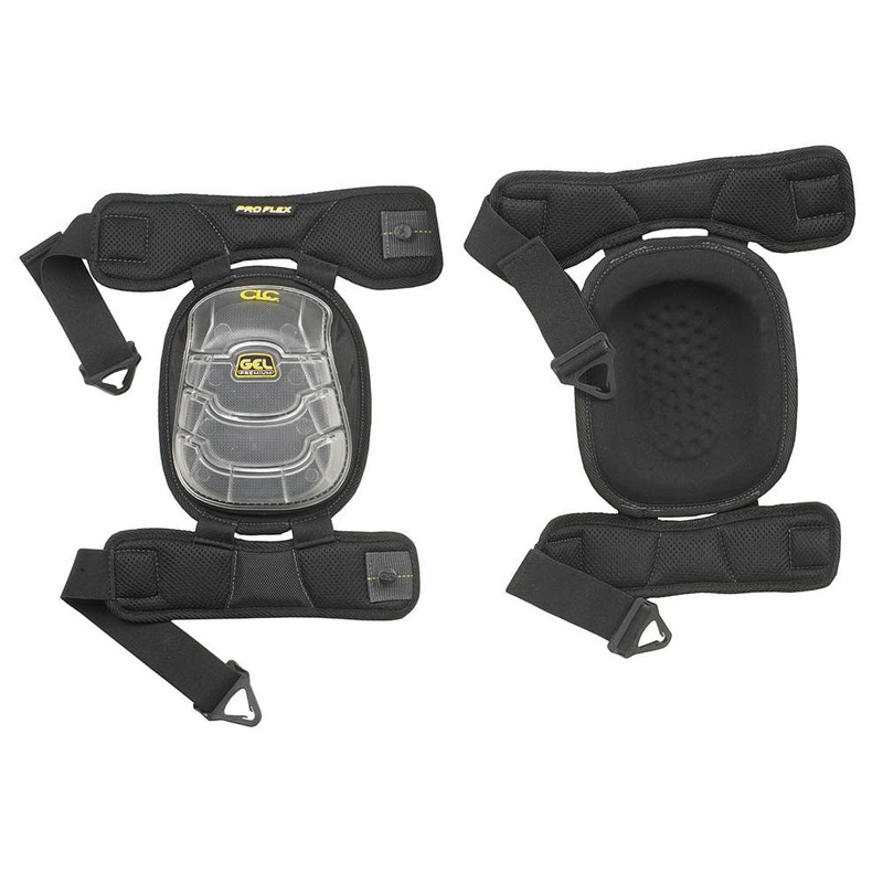 CLC Gel-tek 378 Knee Pad, Universal, TPE Cap, Polyurethane Foam Pad, Quick Release Closure, Black