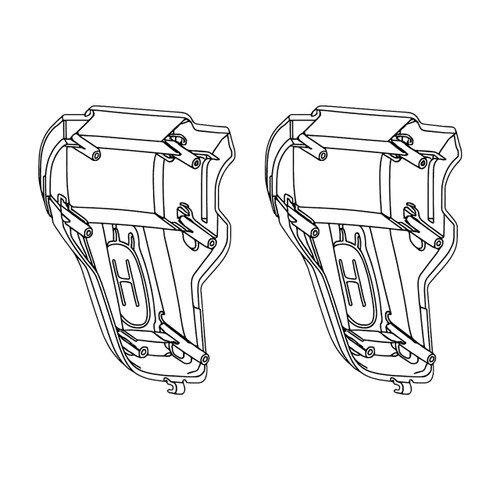 CONSOLE HUSQVARNA APPLIQUE ONE-PIECE OEM (2 Pack) For Husqvarna ST 227 Snow Blower