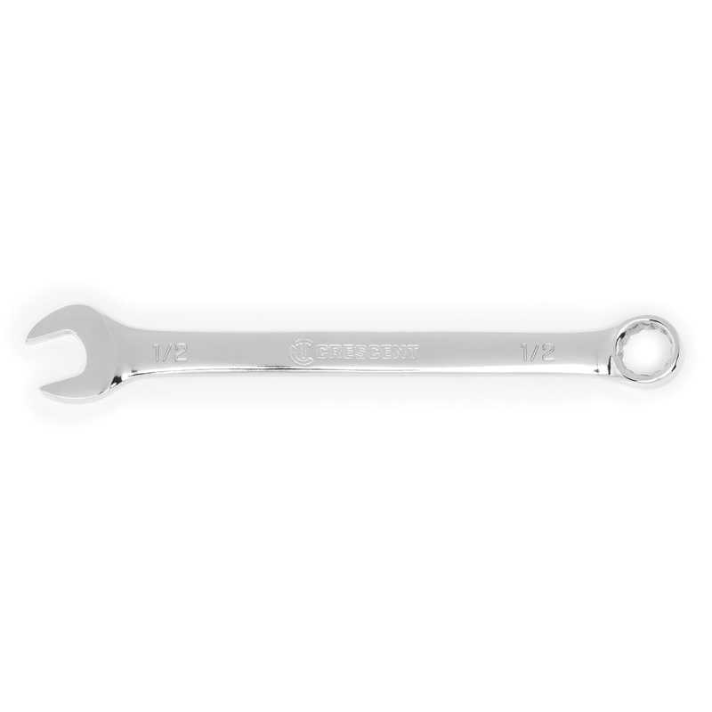 CRESCENT CCW5-05 Combination Wrench, 1/2 in Wrench Opening, 12-Point, 6.97 in OAL, Alloy Steel Wrench