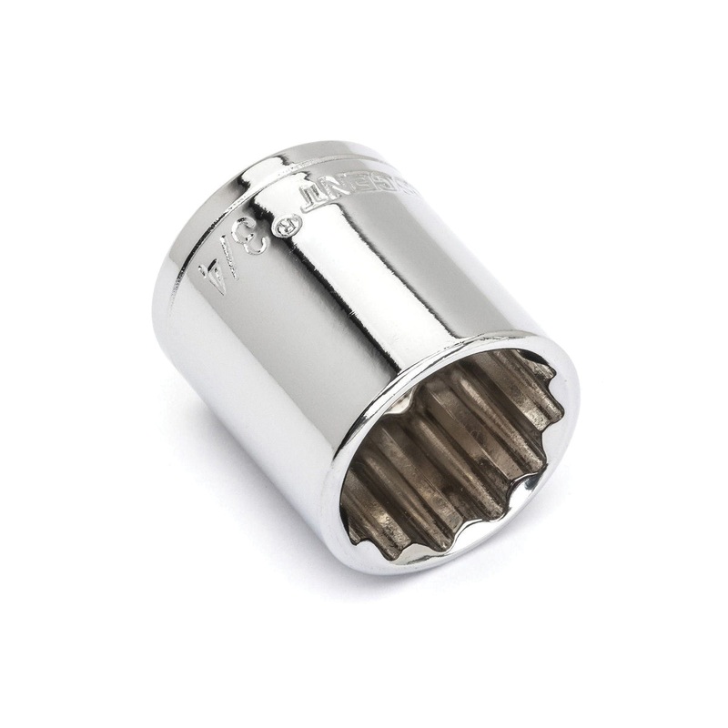 CRESCENT CDS31N Socket, System of Measurement: Imperial, Standard Length, 3/4 in Socket, 3/8 in Drive, 12-Point
