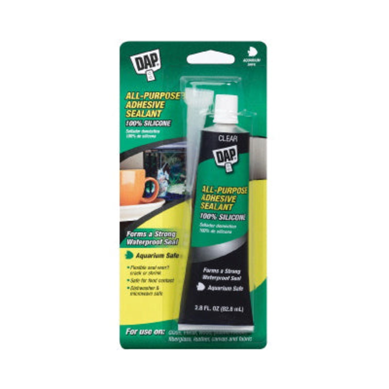 DAP 00688 All-Purpose Adhesive Sealant, Paste, Clear, 2.8 fl-oz