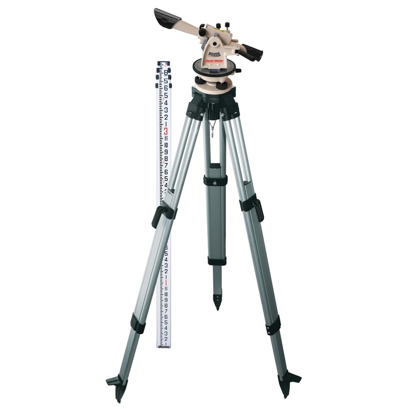 David White 22-Power Optical Level w/Tripod & Grade Rod (Tenth) | 44-D8824K-1T