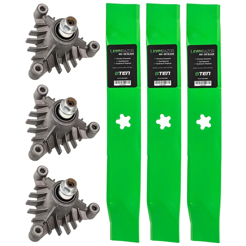 Deck Spindle & Mower Blade Kit For AYP Poulan Pro Husqvarna
