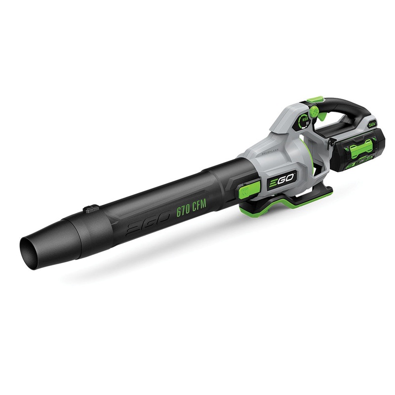 EGO LB6703 Cordless Leaf Blower, 670 cfm, 56 V, Lithium-Ion Battery, 4 Ah