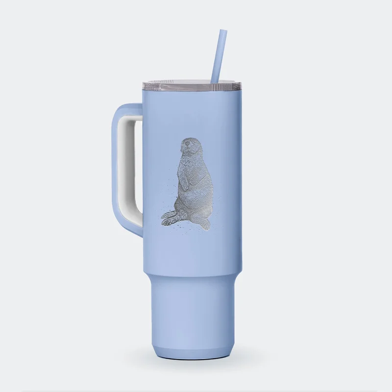 Enhydra lutris – California Sea Otter – 40oz Skinny Recharge Tumbler