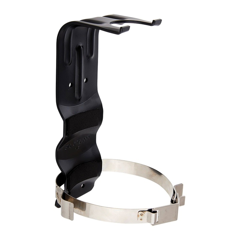 FIRST ALERT BRACKET5 Replacement Fire Extinguisher Bracket, 2-1/2 in W, 8.3 in H, Steel, Black, Wall Mounting