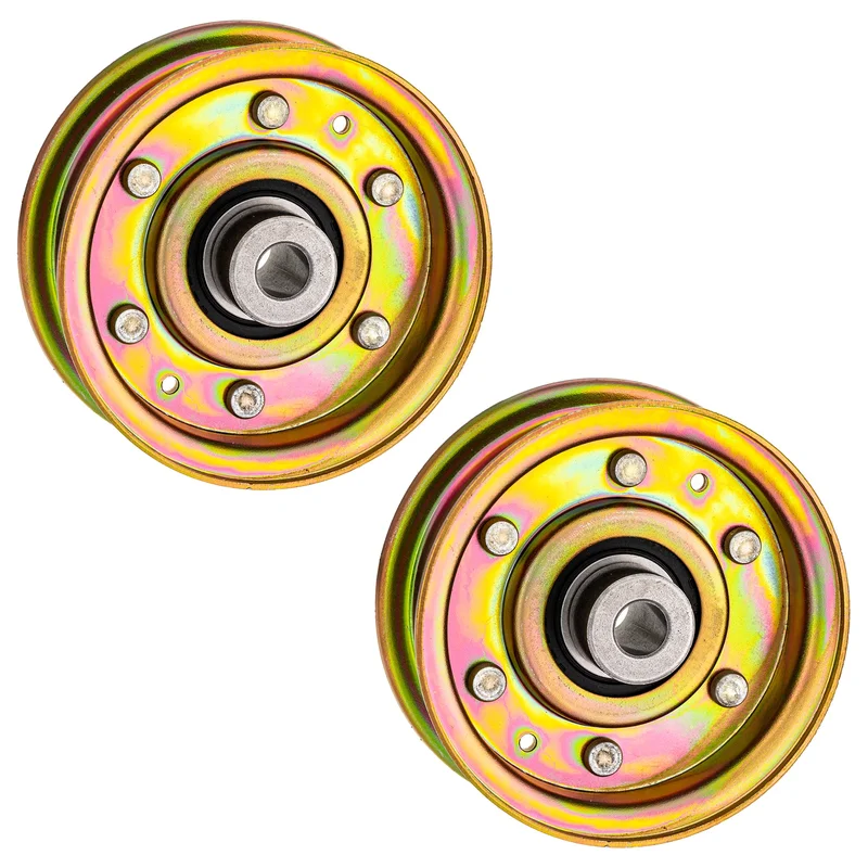Flat Idler Pulley Set For Cub Cadet Columbia Craftsman 756-04224 756-0981 756-0981A 112-3687 300920 | 2-PACK