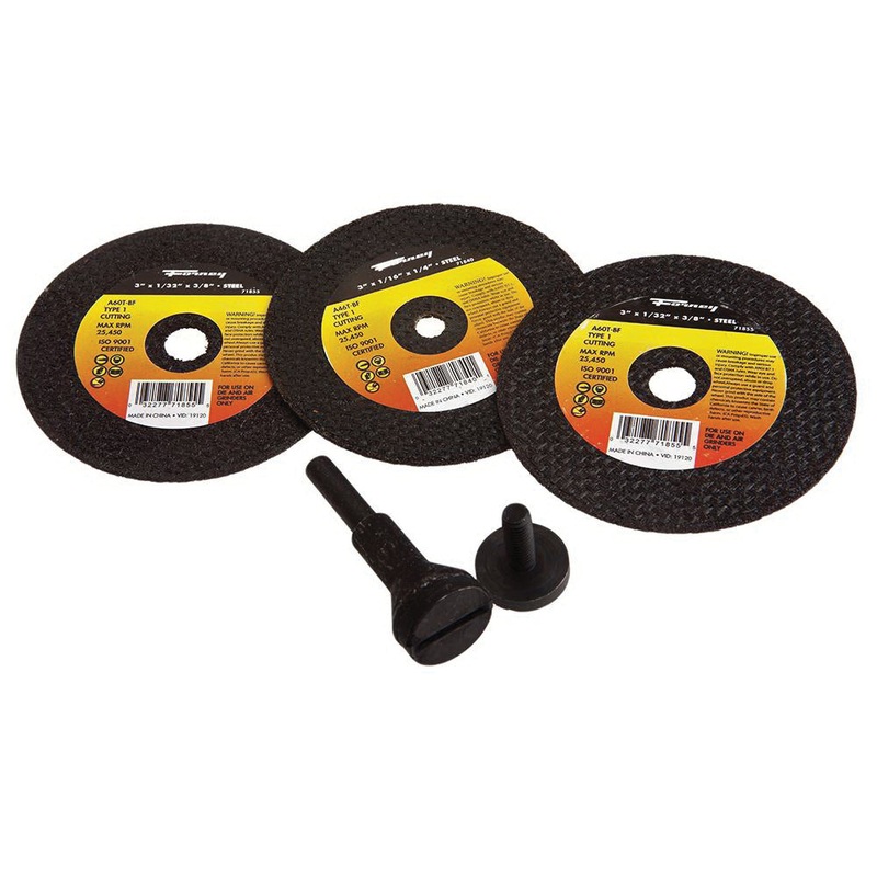Forney 71798 Cut-Off Wheel Kit, Aluminum Oxide Abrasive, 5 -Piece