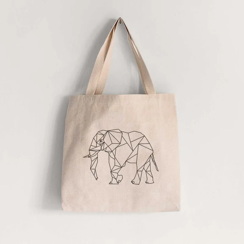 Geometric Elephant – Tote Bag